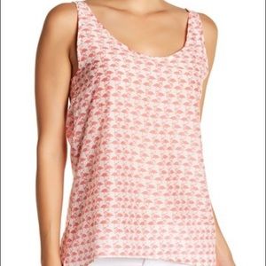 Silk blend flamingo tank